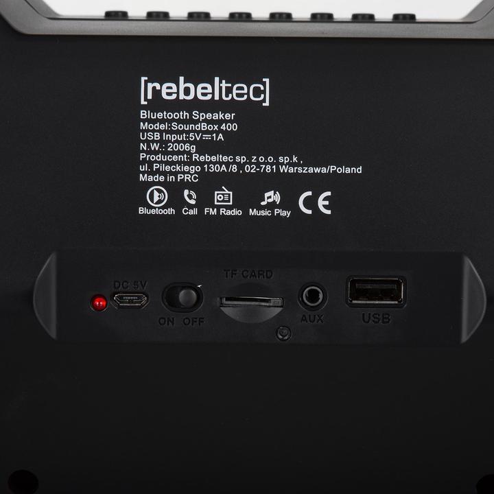 Actual product image Rebeltec Speaker RBLGLO00012 (12 h)