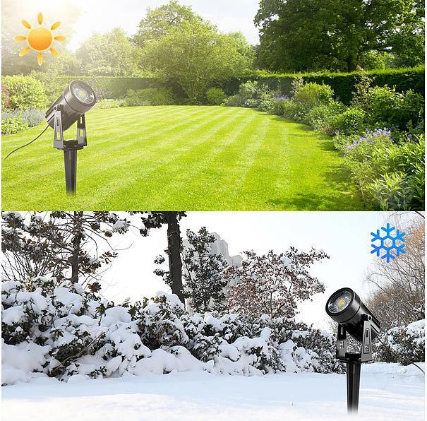 Produktbild Luminea 4er-Set Aluminium-Gartenspots (212.50 lm, IP65)