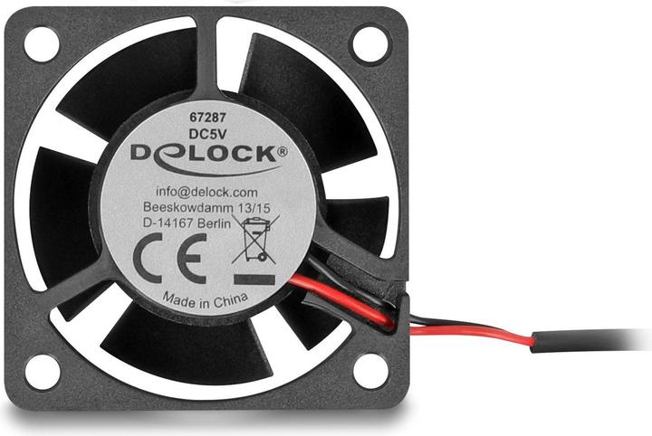 Produktbild Delock Axiallüfter 5 V DC, 40 x 40 x 20 mm schwarz (40 mm, 1x)