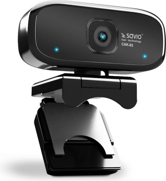 Actual product image Savio Elmak USB HD CAK-03 webcam with microphone, 1280x720 (2 Mpx)