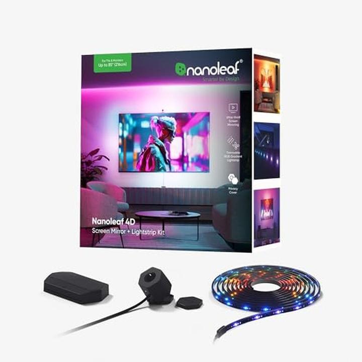 Produktbild Nanoleaf 4D Bildschirm-Spiegelkamera Kit (RGBIC, 215.90 cm, Indoor)