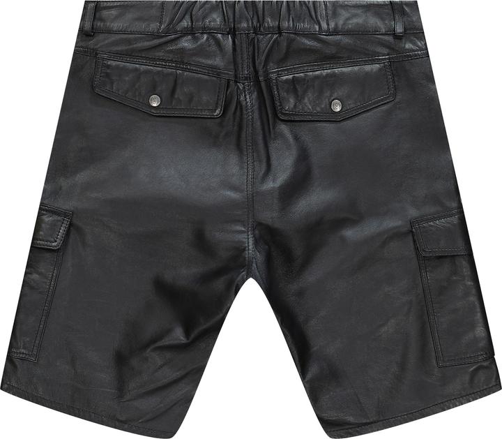 Actual product image JP1880 leather Cargo Bermuda shorts, leather, lamb Nappa leather, Cargo pockets, up to size 68 (62)