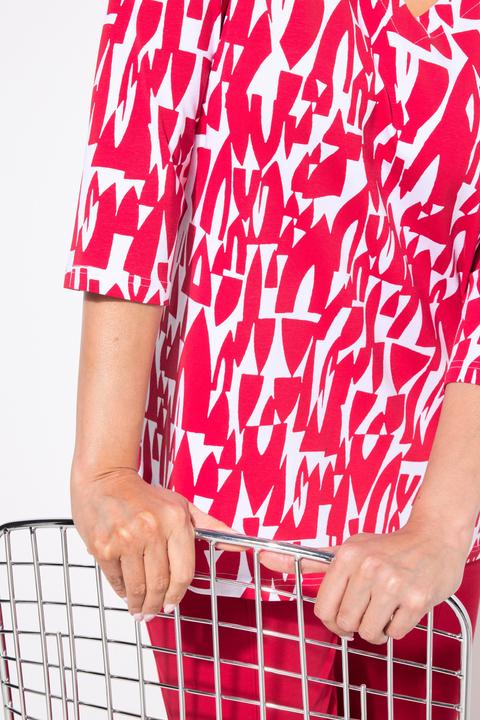 Immagine prodotto Ulla Popken Maglia dal taglio svasato con barca, scollo a cuore e maniche a 3/4 (62)
