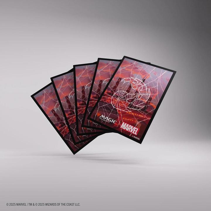 Actual product image Gamegenic - Magic: The Gathering | Marvel's Spider-Man Premium Art Sleeves - Spider-Man Mountain
