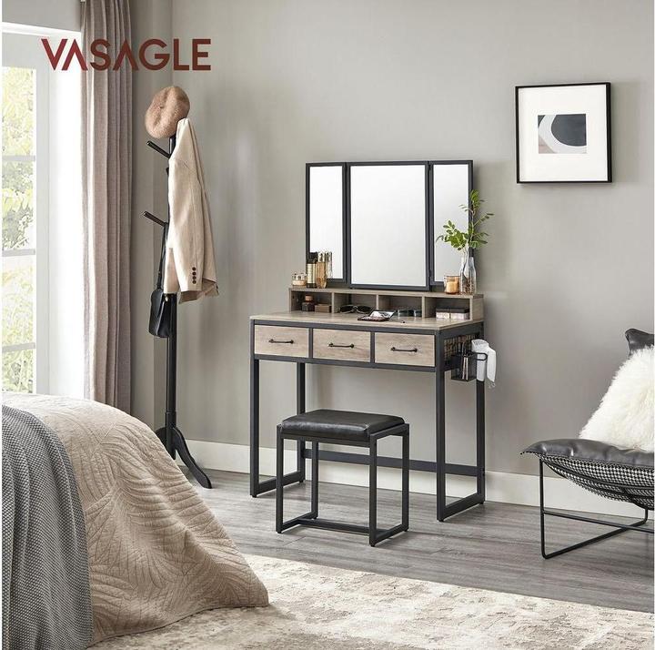 Immagine prodotto Vasagle Vintage (90 x 40 x 141 cm)