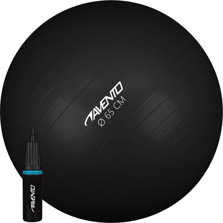 Produktbild Avento Gymnastics ball 65cm 42OD + pump Black (65 cm)