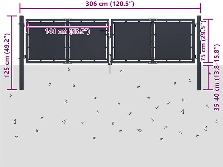Produktbild vidaXL Gartentor