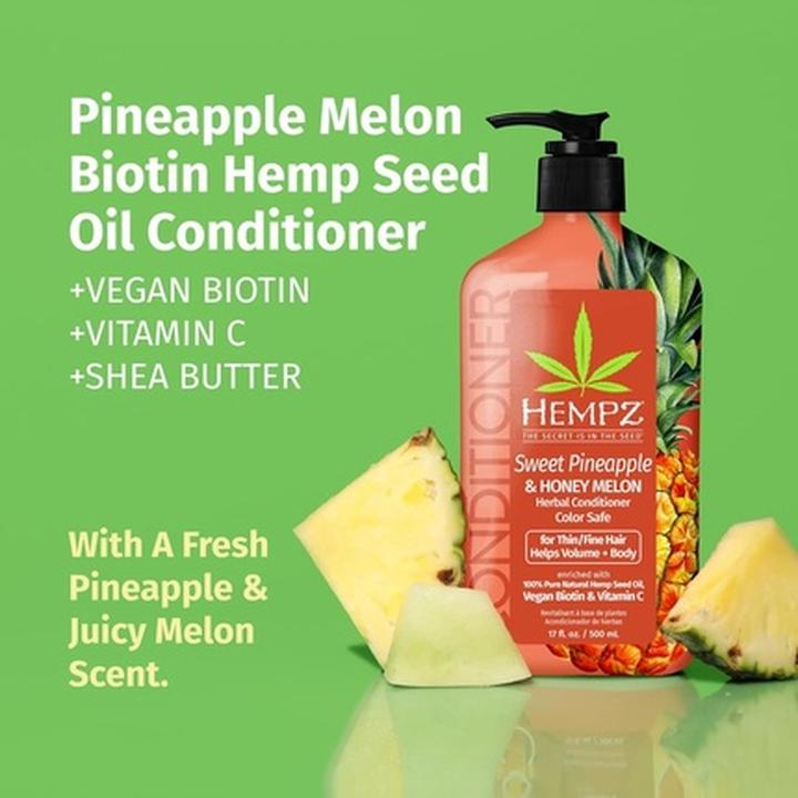 Produktbild Hempz Biotin-Spülung Süsse Ananas & Honigmelone für dünnes/feines Haar