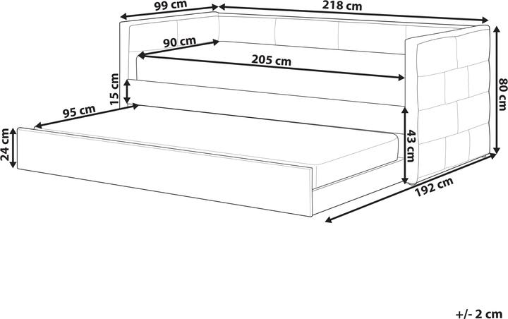 Actual product image Beliani Chavonne (90 x 205 cm)