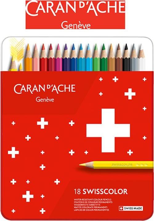 Image du produit Caran d'Ache Crayons de couleur Swisscolor (Multicolore, 18 x)