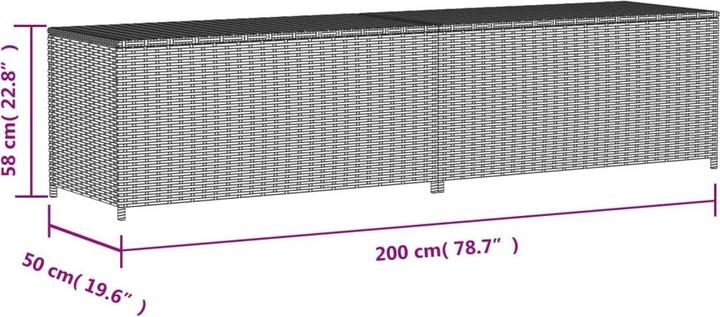 Actual product image vidaXL Gartentruhe 469L