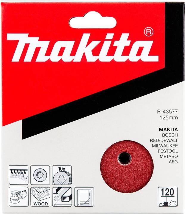 Productafbeelding Makita Exzenterschleifpapier mit Klet (120)