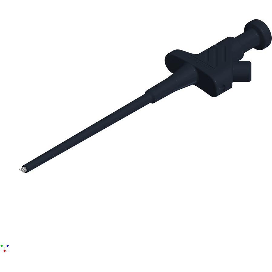 Hirschmann Test & Measurement Klemmprüfspitze Kleps 30 (Prüfspitze), Messtechnik, Schwarz