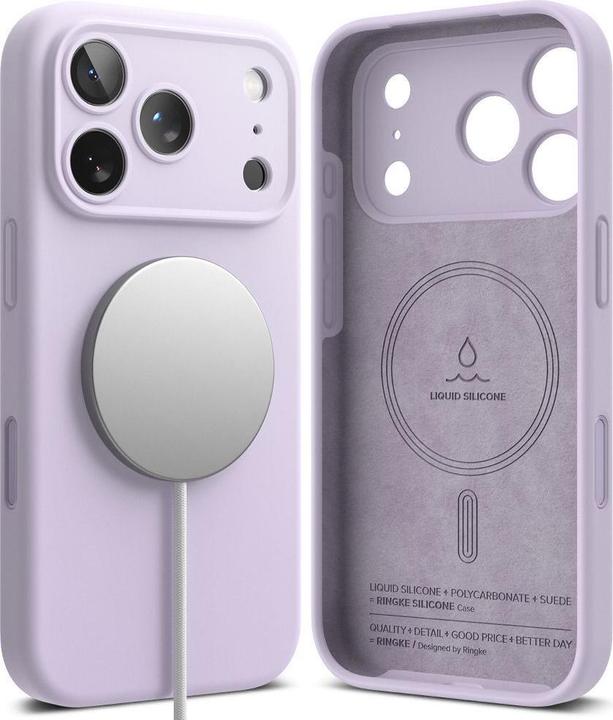 Immagine prodotto Ringke Silikon Magnetische MagSafe Hülle für iPhone 17 Pro - Schwarz (Apple iPhone 17 Pro)