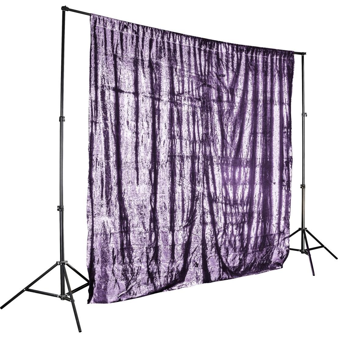 Walimex Paillettenhintergrund 2,6x2,4m (260 cm), Hintergrundsystem, Rosa, Blau