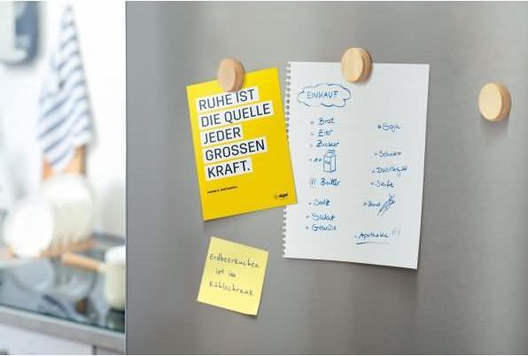 Produktbild Sigel Holz-Magnete rund (4x)