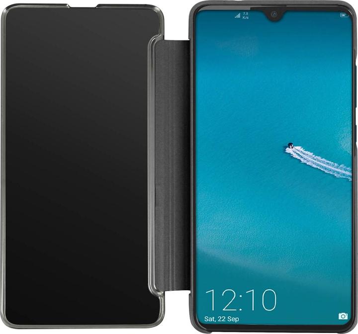 Produktbild Avizar Huawei Mate 20 Flip Cover mit Spiegeleffekt & Standfunktion – Schwarz (Huawei Mate 20)