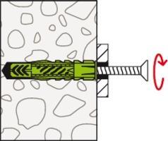 Produktbild Fischer Universald. UX Green 6x35 R WH K (4) (4 Stk.)