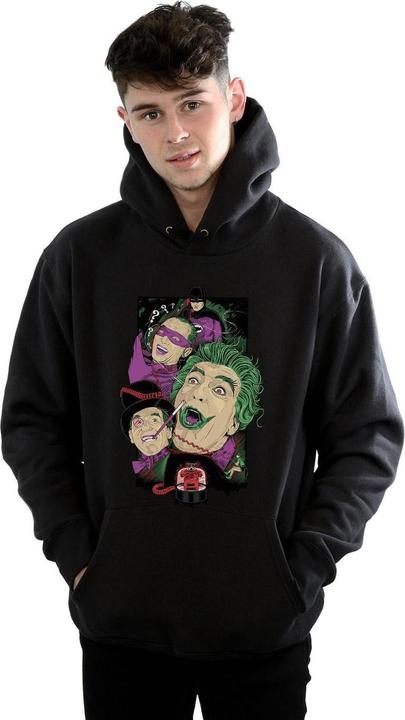 Actual product image Mens Batman TV Series Rogues Gallery Hoodie (L)