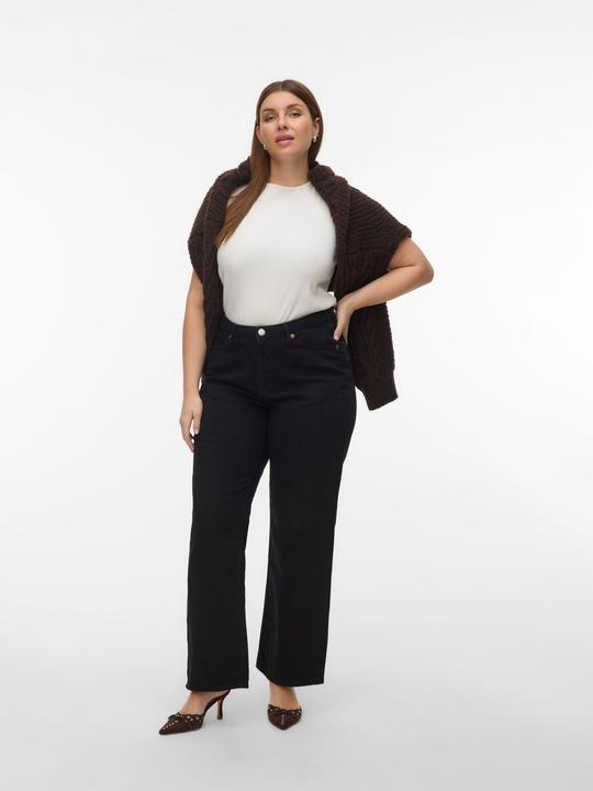 Actual product image Vero Moda VMCTESSA Hohe Taille Weiter Beinschnitt Jeans Weit geschnitten (44)