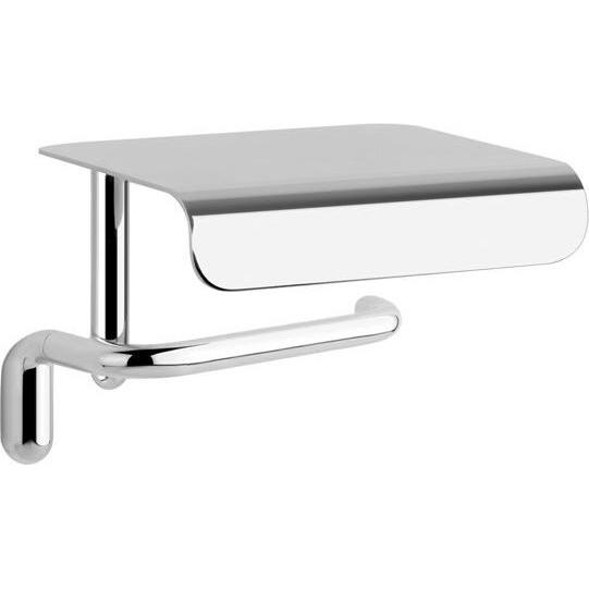 Gessi, Toilettenpapierhalter, Goccia WC-Papierrollenhalter mit Deckel, Wandmontage, 38049