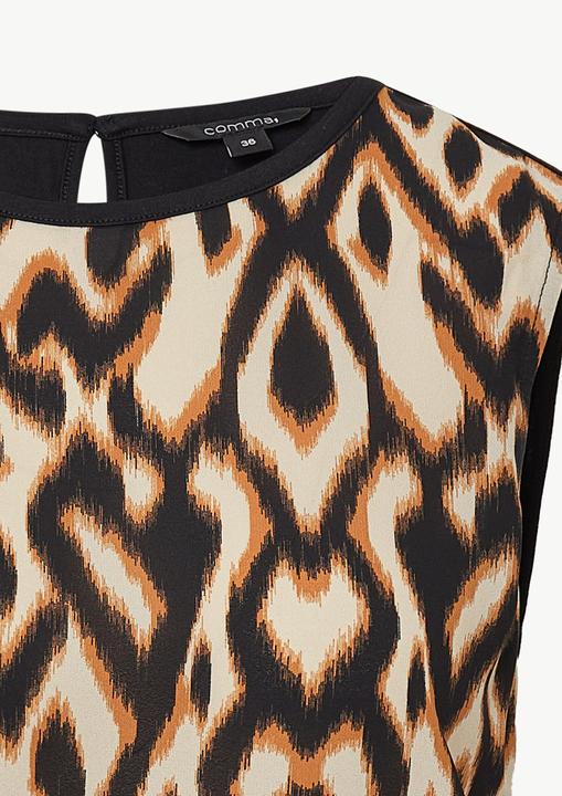 Immagine prodotto Comma T-Shirt Ärmelloses Blusenshirt mit All-over-Print (32)