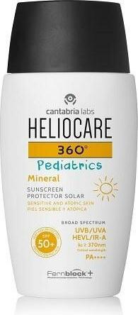 Actual product image Heliocare Children Ìs sunscreen for sensitive and atopic skin SPF 50+ 360Â° ( Mineral Sun Cream) (Suntan cream, SPF 50+, 50 ml)