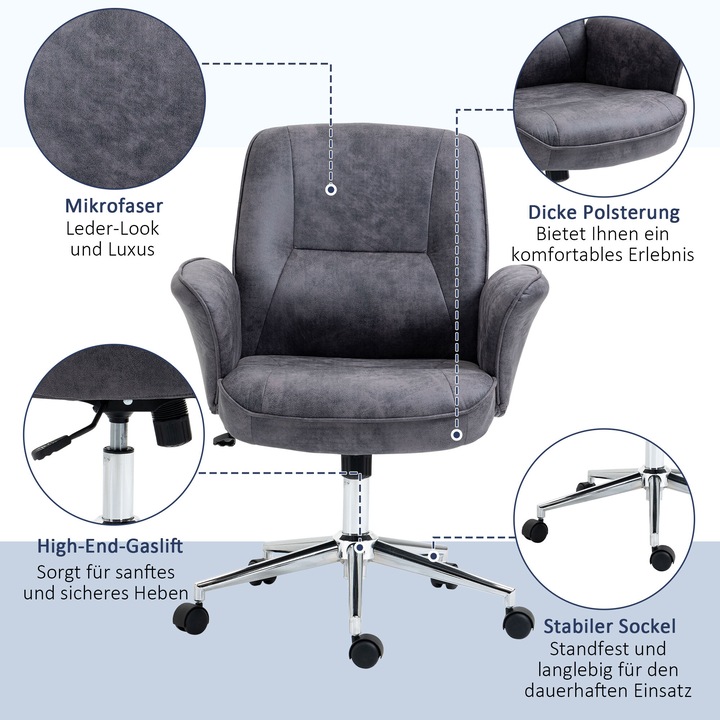 Produktbild Homcom Bürostuhl ergonomisch