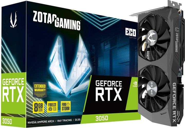 Image du produit Zotac GAMING GEFORCE RTX 3050 ECO (8 Go)