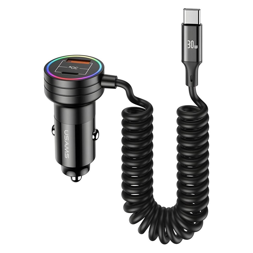 Caricatore Auto Hama 30W Con 2 Porte USB-C PD/QC E USB-A, Confezione Da 36 Pezzi