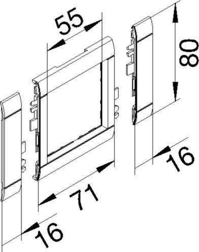 Actual product image Tehalit Frame bezel