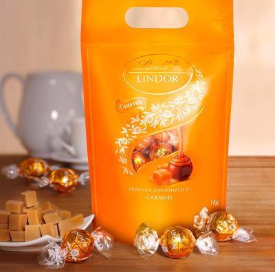 Actual product image Lindt Lindor Caramel (1000 g)