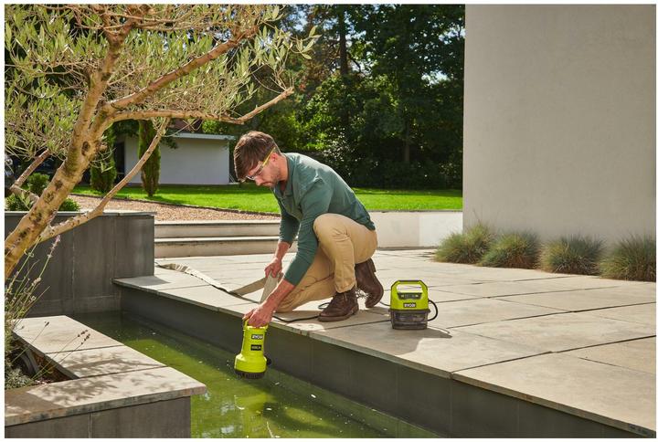 Actual product image Ryobi 18V vandens siurblys (Sewage pump)