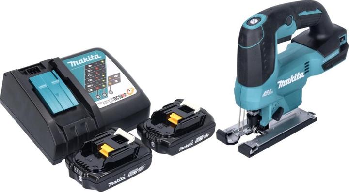 Immagine prodotto Makita DJV 184 RA Batteria Seghetto alternativo a pendolo 18 V Brushless + 2x Batteria 2.0 Ah +