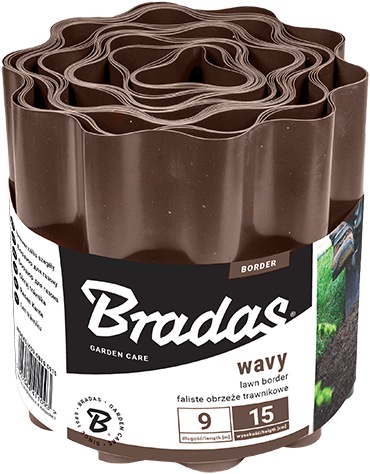 Image du produit Bradas Bordure de pelouse ondulée (900 cm)
