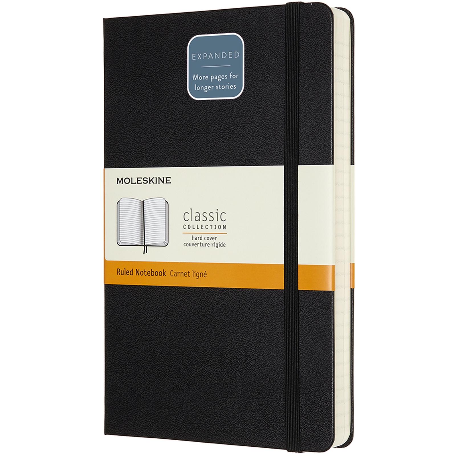 Moleskine, Notitieboekje + schrijfblok, Notebook klassieker (A5, Rijen)