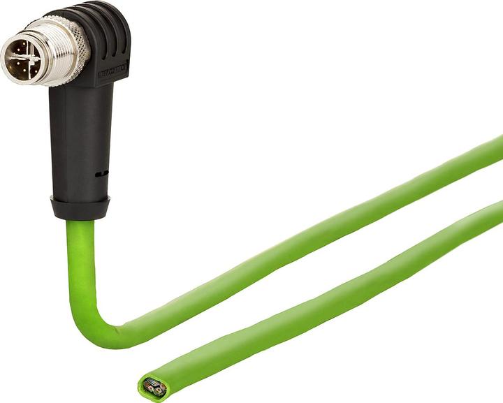 Produktbild Metz Connect 142M2XB0100 - 10 m - Cat6a - M12 - Grün (S/FTP, CAT6a, 10 m)