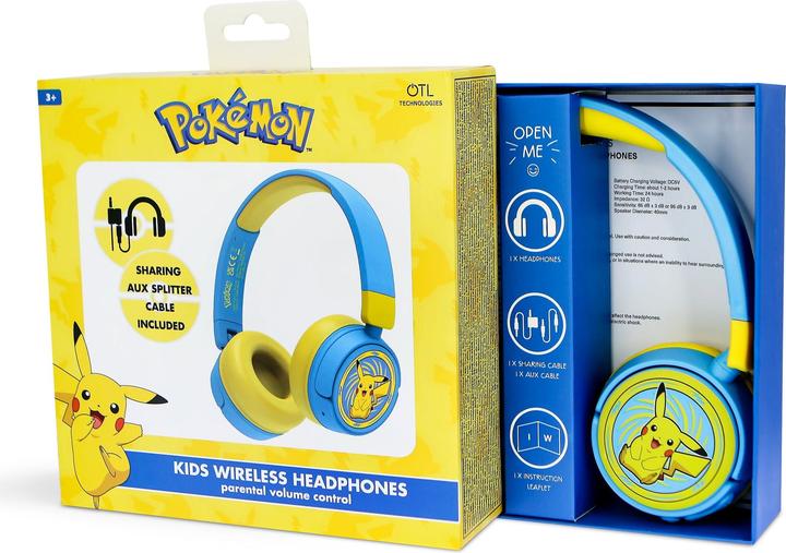 Actual product image OTL Bluetooth Headset w/Perental Control - Pokemon Pikachu (PK0980)