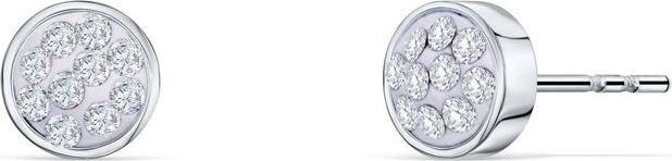 Image du produit Crystalp Boucles d'oreilles en acier intemporel avec cristaux Solitaire 40277.CRY. E