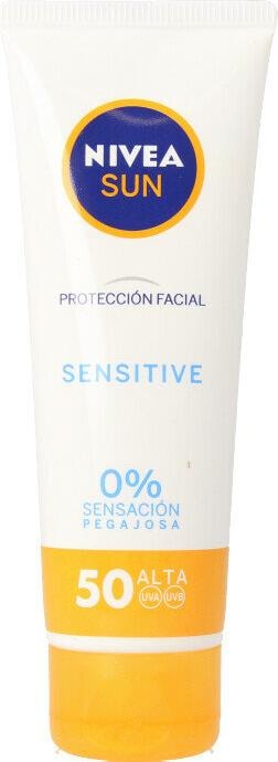 Produktbild NIVEA SUN FACIAL sensitive SPF50 50 ml (Sonnencreme Gesicht, SPF 50, 50 ml)