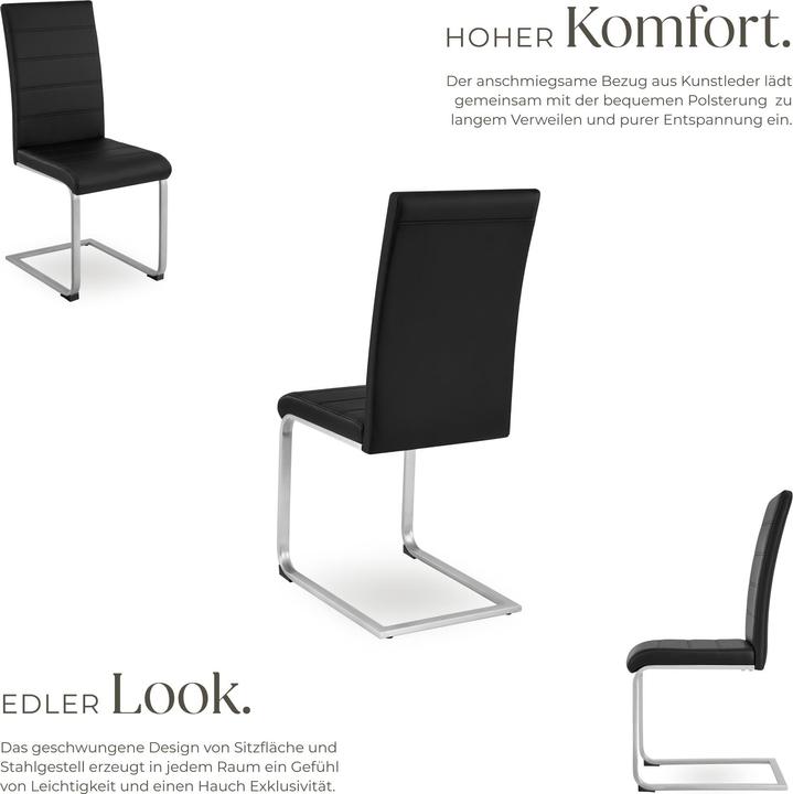 Image du produit tectake 4x chaise à bascule