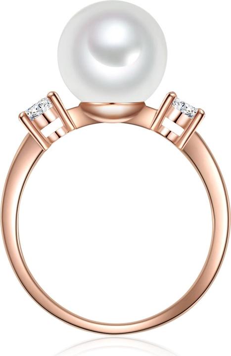 Actual product image Lulu & Jane Brass zirconia shell pearl rose gold - 33212 (58)