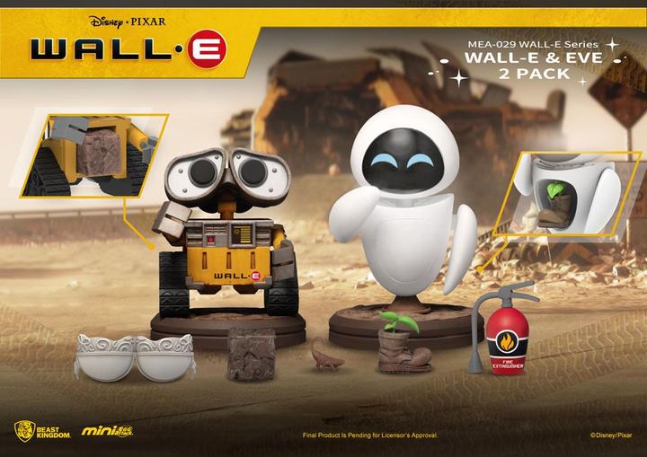 Produktbild Beast Kingdom Wall-E pack 2 figurines Mini Egg Attack Wall-E Series Wall-E & Eve 8 cm