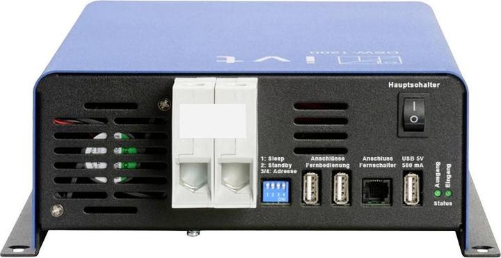 Produktbild IVT Wechselrichter DSW-1200/12 V FR 1200 W 12 V/DC - 230 V/AC, 5 V/DC Fernbedien