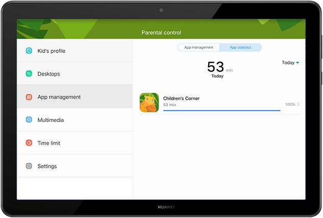 Produktbild Huawei MediaPad T5 (nur WLAN, 10.10", 64 GB, Black)