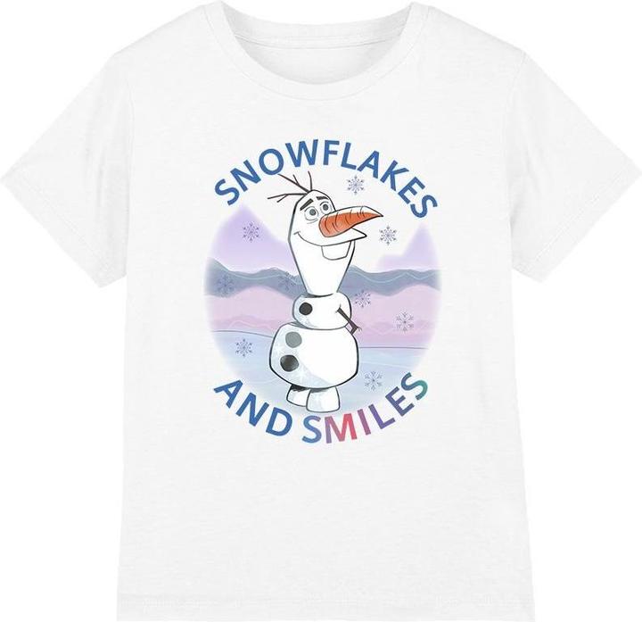 Immagine prodotto Disney Frozen Maglietta Olaf Fiocchi di Neve e Sorrisi Bambini (140)