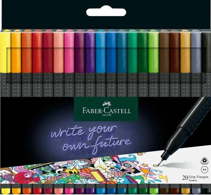 Image du produit Faber-Castell Fineliner Grip Set (Multicolore, 20x)
