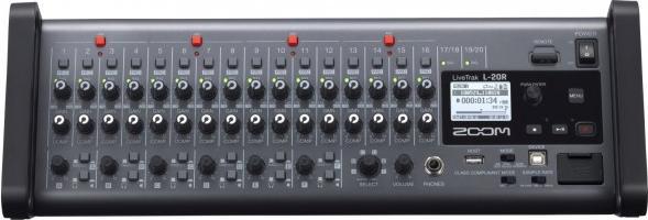 Produktbild Zoom L20R Digital mixer with 20 channels recorder and audio interface USB rack format (Mehrspurrecorder)
