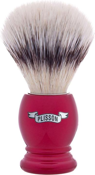 Actual product image Plisson 1808 Pearl Red & High mountain white fibre shaving brush (Shaving brush)