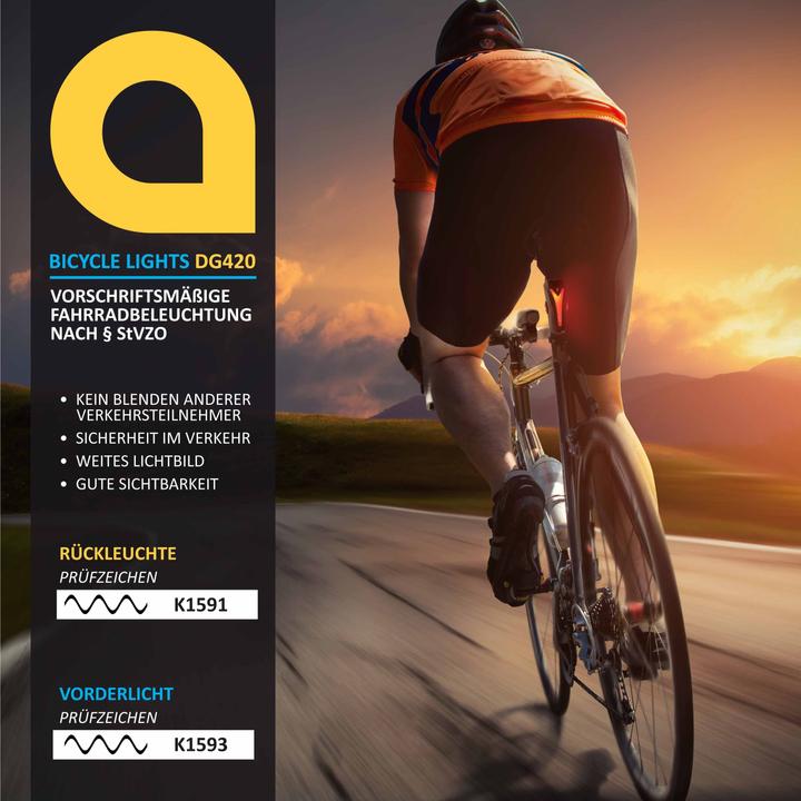 Produktbild Aplic Fahrradlampen Set (400 lm)